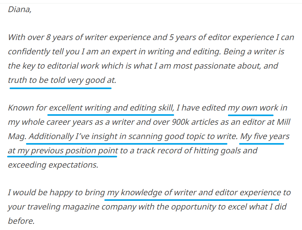 Contoh Lamaran Kerja 3