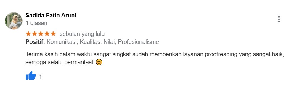 Testimoni Proofread 6
