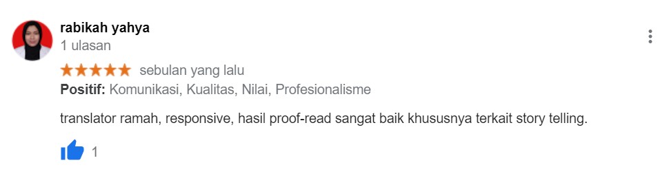 Testimoni Proofread 7