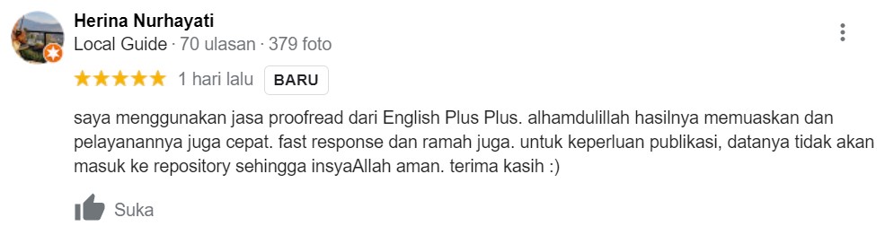 Testimoni Jasa Proofread 16