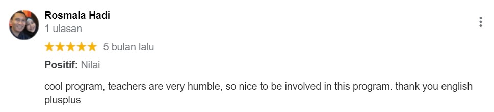 Testimoni Kursus TOEFL 10