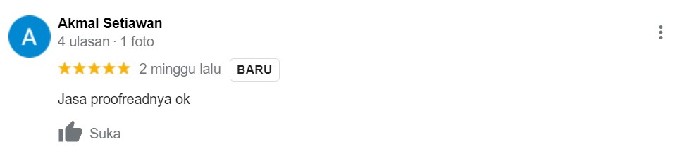 Testimoni Jasa Proofread 20