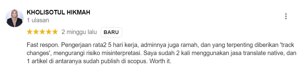 Testimoni Jasa Proofread Native 1